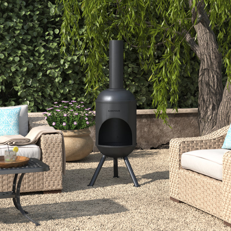 Kelly Clarkson Home Clayton Steel Wood Burning Chiminea & Reviews | Wayfair